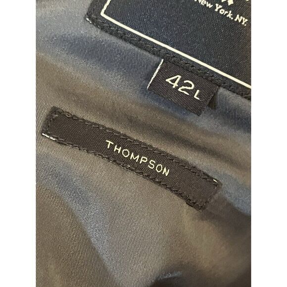J.Crew Thompson Mens Solid Gray Cotton Mens Blazer - Unstructured 42L. - Picture 7 of 8